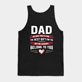 Dad from Kids Daughter or Son for fathers day Dad birthday Tank Top